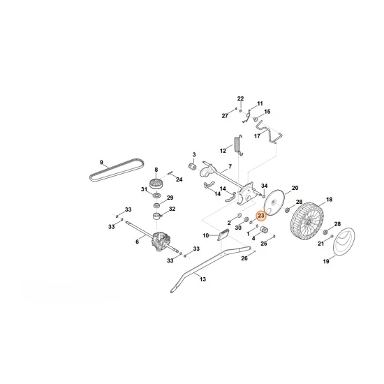 Stihl  Podkładka P12x18x0,5 9296 021 1608
